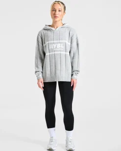 Athletics Oversized Knitted Hoodie