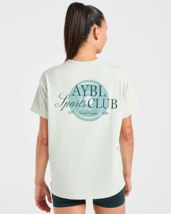 AYBL Sports Club Script Oversized T Shirt