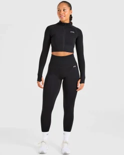 Empower Seamless Crop Zip Jacket