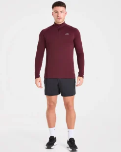 Essential Seamless 1/4 Zip Pullover