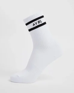 Everyday Double Stripe Crew Socks (3 Pack)