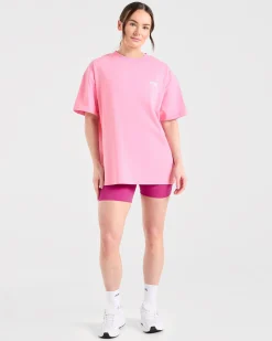 Focused Wavy Oversized T Shirt