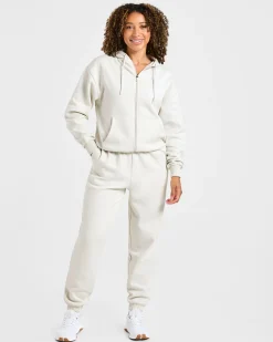 Lifestyle Oversized Zip Up Hoodie