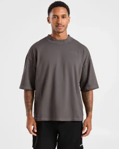 Lift Club Distressed Oversized T Shirt