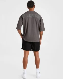 Lift Club Distressed Oversized T Shirt