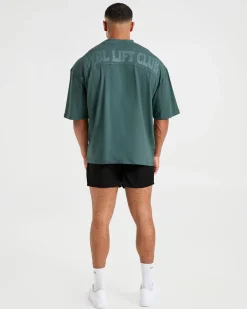 Lift Club Distressed Oversized T Shirt