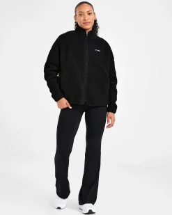 Oversized Zip Up Fleece Jacket
