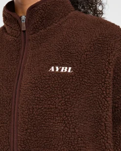 Oversized Zip Up Fleece Jacket