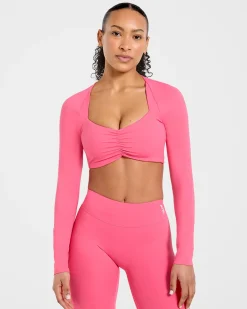 Physique Long Sleeve Crop Top