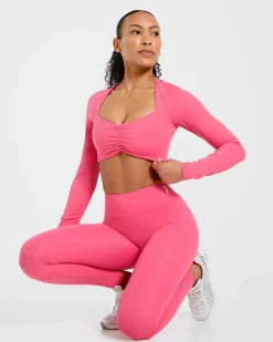 Physique Long Sleeve Crop Top