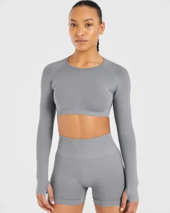 Power Seamless Long Sleeve Crop Top