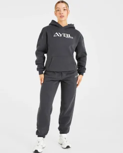 Retro Embroidered Oversized Hoodie
