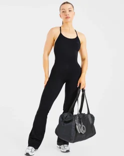 Sculpt Backless Flared All In One