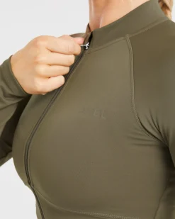 Sculpt Wrap Zip Up Jacket