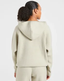 Soft Oversized Knitted Hoodie