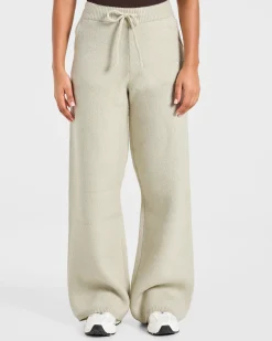 Soft Oversized Knitted Straight Leg Joggers