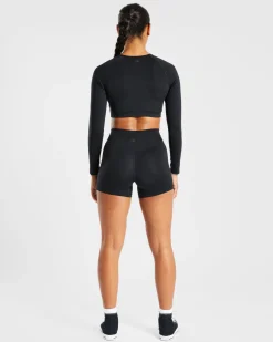 Staple Long Sleeve Crop Top