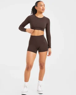 Staple Long Sleeve Crop Top