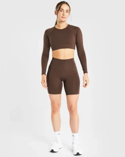 Staple Long Sleeve Crop Top