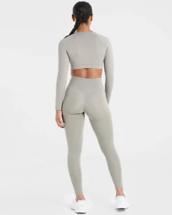 Staple Long Sleeve Crop Top