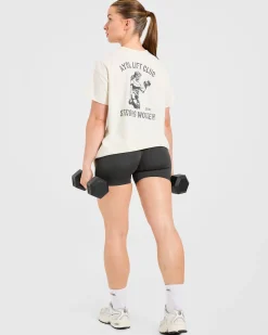 Strong Women Graphic Oversized T Shirt