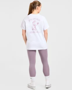 Strong Women Graphic Oversized T Shirt