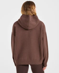 Varsity Oversized Knitted Hoodie
