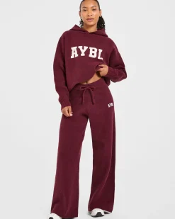 Varsity Oversized Knitted Joggers