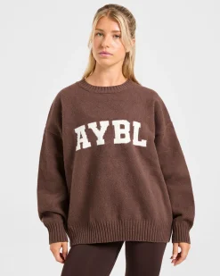Varsity Oversized Knitted Sweater