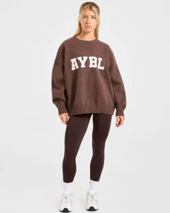 Varsity Oversized Knitted Sweater