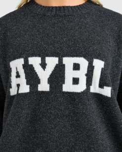 Varsity Oversized Knitted Sweater