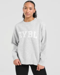 Varsity Oversized Knitted Sweater