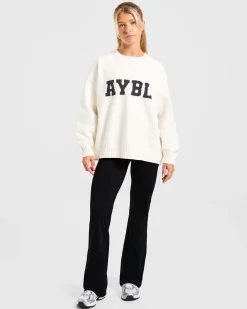 Varsity Oversized Knitted Sweater