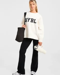 Varsity Oversized Knitted Sweater