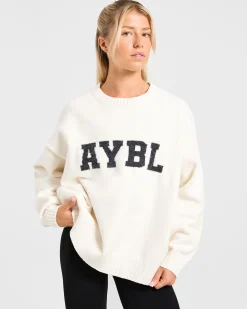 Varsity Oversized Knitted Sweater